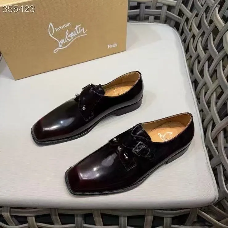 p920💰Men's shoes Christia*.Lobouti*🆑High-end men's business formal leather shoes | Classic red sole shoes | Original imported first-layer cowhide | Iconic rivet decoration | Water-dyed cowhide lining | Italian imported red cowhide outsole | High-end luxury | Perfect interpretation of fashion, sunshine, style, suitable for various occasions Size: 39-44 (customized at 38.45.46)